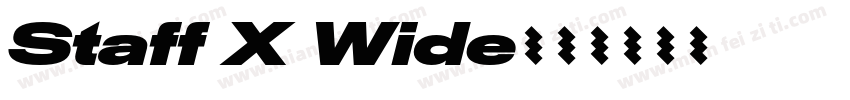 Staff X Wide字体转换